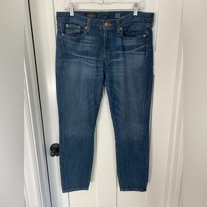 JCrew Toothpick Jeans, ankle crop - Size 31